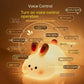 Cute LED Night Light Touch Sensor Cartoon Kid's Nightlights Big Face Rabbit Silicone Night Light Christmas Gift Bedside Lamp Home Decor null