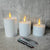 Electroplated Glass LED Electronic Candle Lights Wholesale Rechargeable null