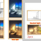 Illuminated Picture LED Decorative Light Painting Bedside Picture Style Creative Modern Simulate Sunshine Drawing Night Light Gift null