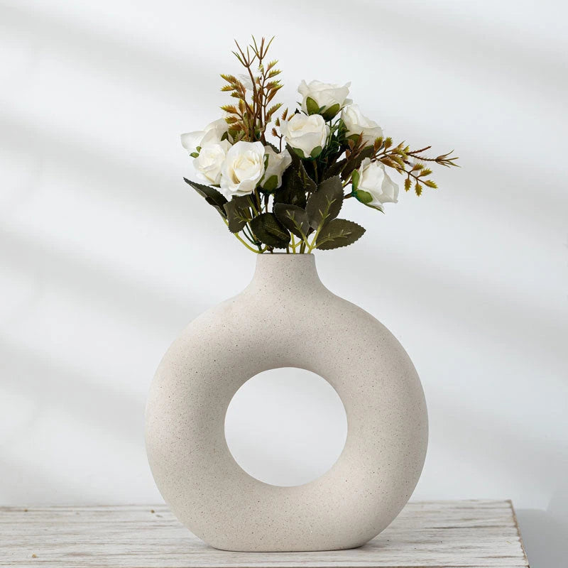New Style Biscuit Vase Frosted Particle Flower Arranging Device null