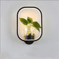 Decorative wall lamp on background wall null