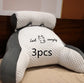 Sofa Fluffy Cushion Luncheon Pillow Triangle Reading Cushion Bedside Soft Large Backrest Lumbar Cushion Office Chair Cushion null