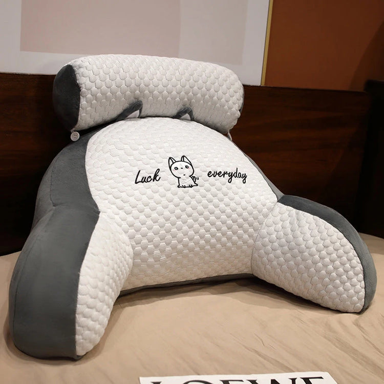 Sofa Fluffy Cushion Luncheon Pillow Triangle Reading Cushion Bedside Soft Large Backrest Lumbar Cushion Office Chair Cushion null