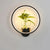Decorative wall lamp on background wall null