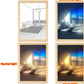 Illuminated Picture LED Decorative Light Painting Bedside Picture Style Creative Modern Simulate Sunshine Drawing Night Light Gift null