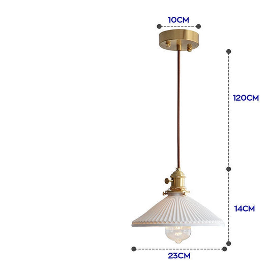 Nordic Japanese Simple Creative Light-transmitting Porcelain Chandelier null