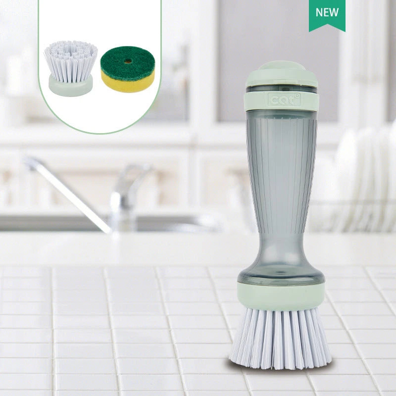 Pot Brush Dish Brush Dish Scrub Brush With Soap Dispenser For Dishes Kitchen Sink Pot Pan null