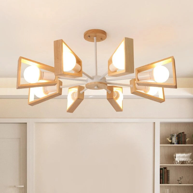 Solid wood bedroom Chandelier null