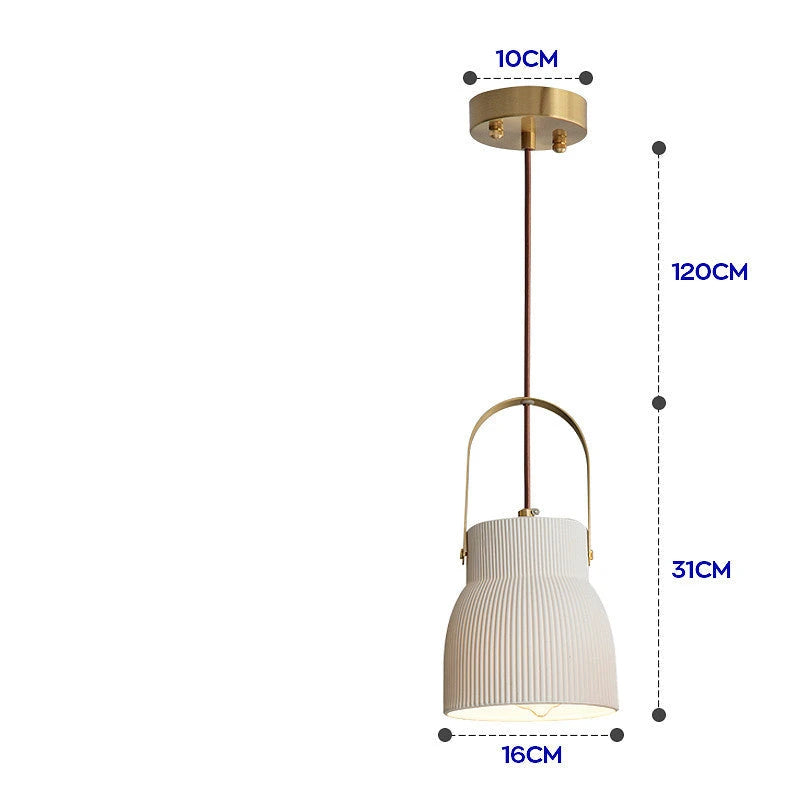 Nordic Japanese Simple Creative Light-transmitting Porcelain Chandelier null