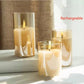 Electroplated Glass LED Electronic Candle Lights Wholesale Rechargeable null