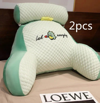 Sofa Fluffy Cushion Luncheon Pillow Triangle Reading Cushion Bedside Soft Large Backrest Lumbar Cushion Office Chair Cushion null