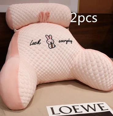 Sofa Fluffy Cushion Luncheon Pillow Triangle Reading Cushion Bedside Soft Large Backrest Lumbar Cushion Office Chair Cushion null