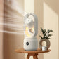 Summer Water Cooled Spray Mist Electric Fan USB Rechargeable Portable Wireless Air Humidifier Bladeless Ventilator Table Fan null