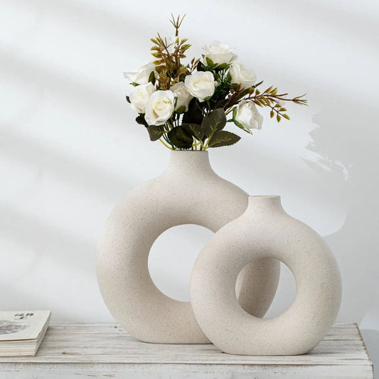 New Style Biscuit Vase Frosted Particle Flower Arranging Device null