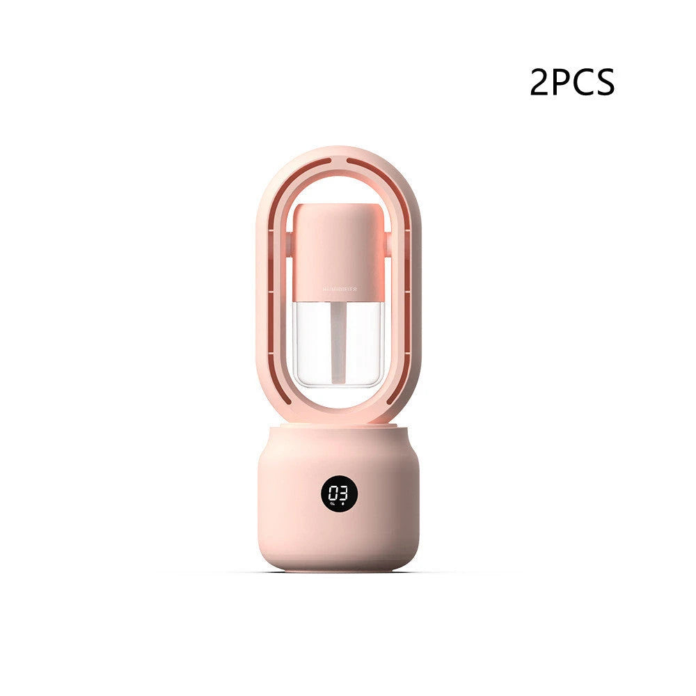 Summer Water Cooled Spray Mist Electric Fan USB Rechargeable Portable Wireless Air Humidifier Bladeless Ventilator Table Fan null
