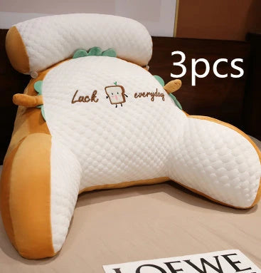 Sofa Fluffy Cushion Luncheon Pillow Triangle Reading Cushion Bedside Soft Large Backrest Lumbar Cushion Office Chair Cushion null
