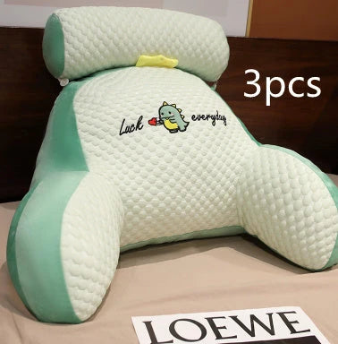 Sofa Fluffy Cushion Luncheon Pillow Triangle Reading Cushion Bedside Soft Large Backrest Lumbar Cushion Office Chair Cushion null