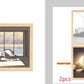Illuminated Picture LED Decorative Light Painting Bedside Picture Style Creative Modern Simulate Sunshine Drawing Night Light Gift null