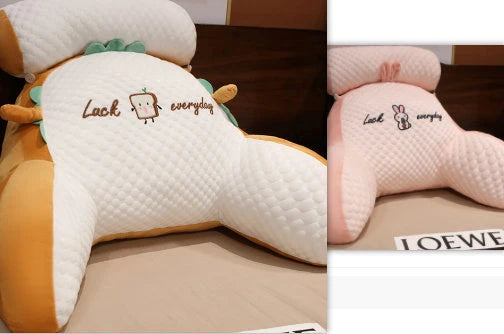 Sofa Fluffy Cushion Luncheon Pillow Triangle Reading Cushion Bedside Soft Large Backrest Lumbar Cushion Office Chair Cushion null