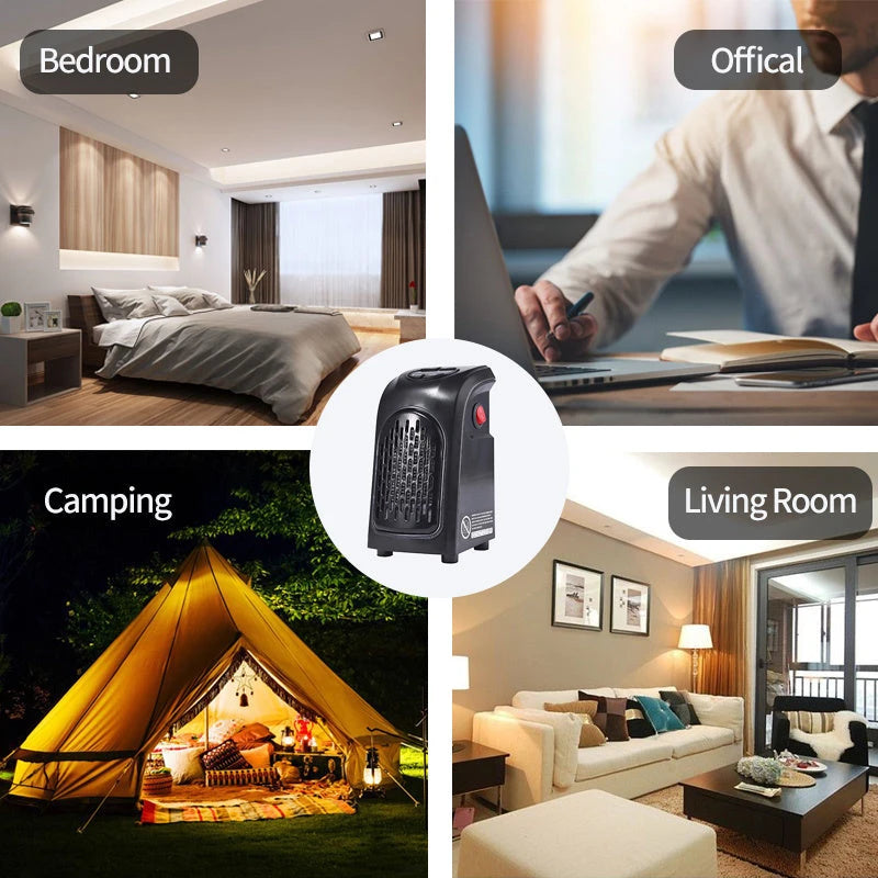 Winter Air Heater Fan Heater Electric Home Heaters Mini Room Air Wall Heater Ceramic Heating Warmer Fan For Home Office Camping Trendy Home Improvements