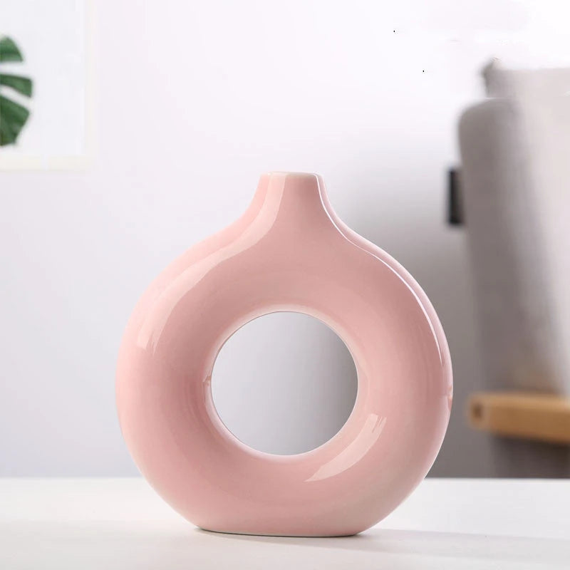 New Style Biscuit Vase Frosted Particle Flower Arranging Device null