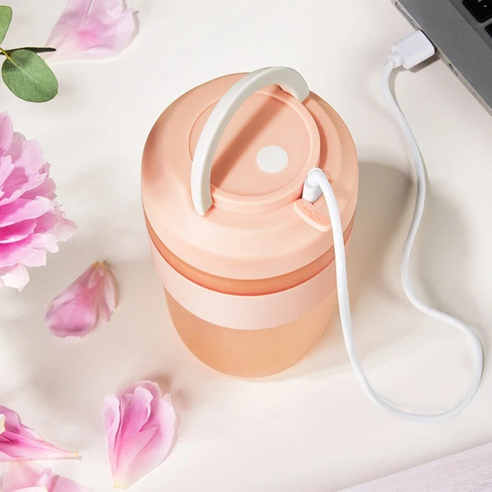 Portable Blender Juicer Cup Rechargeable With 4 Blades For Shakes And Smoothies Maker 400ml Fresh Fruit Mixer Juicer Cup null