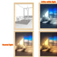 Illuminated Picture LED Decorative Light Painting Bedside Picture Style Creative Modern Simulate Sunshine Drawing Night Light Gift null