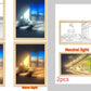 Illuminated Picture LED Decorative Light Painting Bedside Picture Style Creative Modern Simulate Sunshine Drawing Night Light Gift null