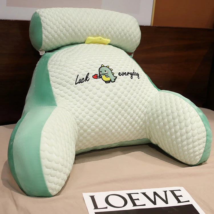Sofa Fluffy Cushion Luncheon Pillow Triangle Reading Cushion Bedside Soft Large Backrest Lumbar Cushion Office Chair Cushion null