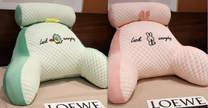 Sofa Fluffy Cushion Luncheon Pillow Triangle Reading Cushion Bedside Soft Large Backrest Lumbar Cushion Office Chair Cushion null